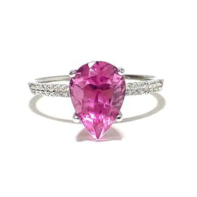 Diamond Tourmaline Ring
