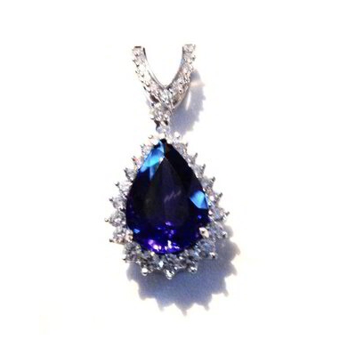 Tanzanite Diamond Pendant