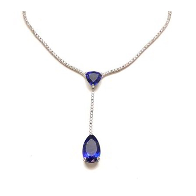 Tanzanite Diamond Necklace