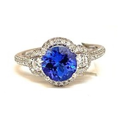 Round Tanzanite Ring