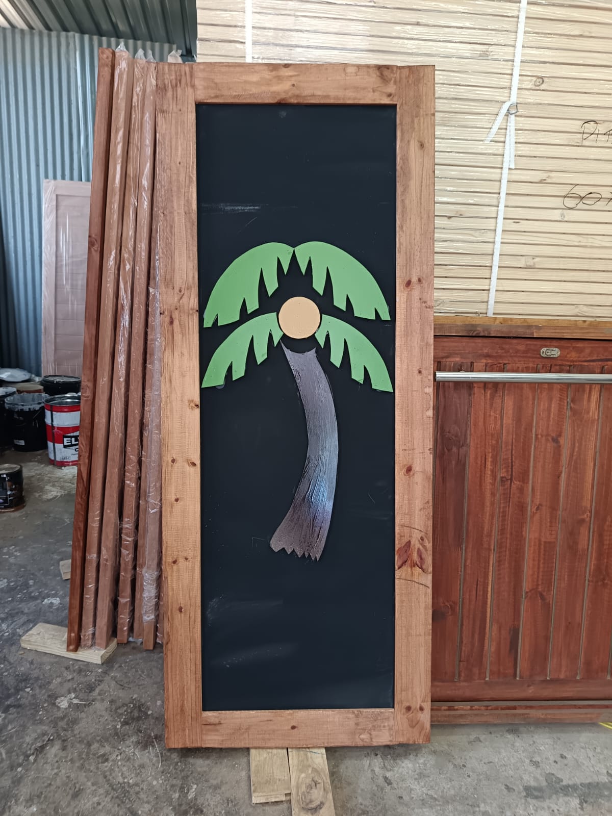 Pine carved doors - Image 1